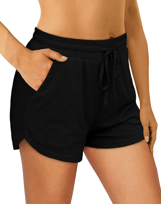 OFEEFAN Womens Athletic Shorts Running Dolphin Shorts with Pockets and Drawstring Apparel & Accessories > Clothing > Shorts Kylie Max   