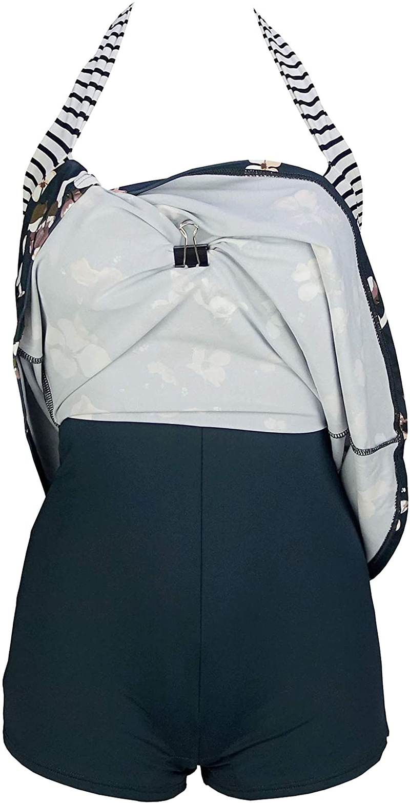 COCOSHIP Vintage Sailor Pin up Swimsuit Retro One Piece Skirtini Cover up Swimdress(Fba) Apparel & Accessories > Clothing > Swimwear Kylie Max   