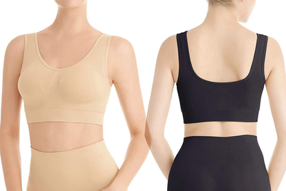 Lemef 3-Pack Seamless Sports Bra Wirefree Yoga Bra with Removable Pads for Women Apparel & Accessories > Clothing > Underwear & Socks > Bras Kylie Max   