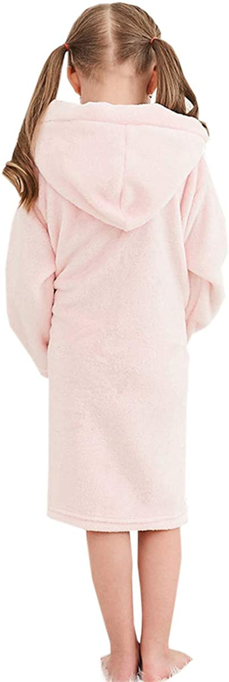 Umeyda Girls Robe,Cute & Fleece Hooded Robe with Belt for Girls, 12 Months - 18 Years Apparel & Accessories > Clothing > Sleepwear & Loungewear > Robes Kylie Max   
