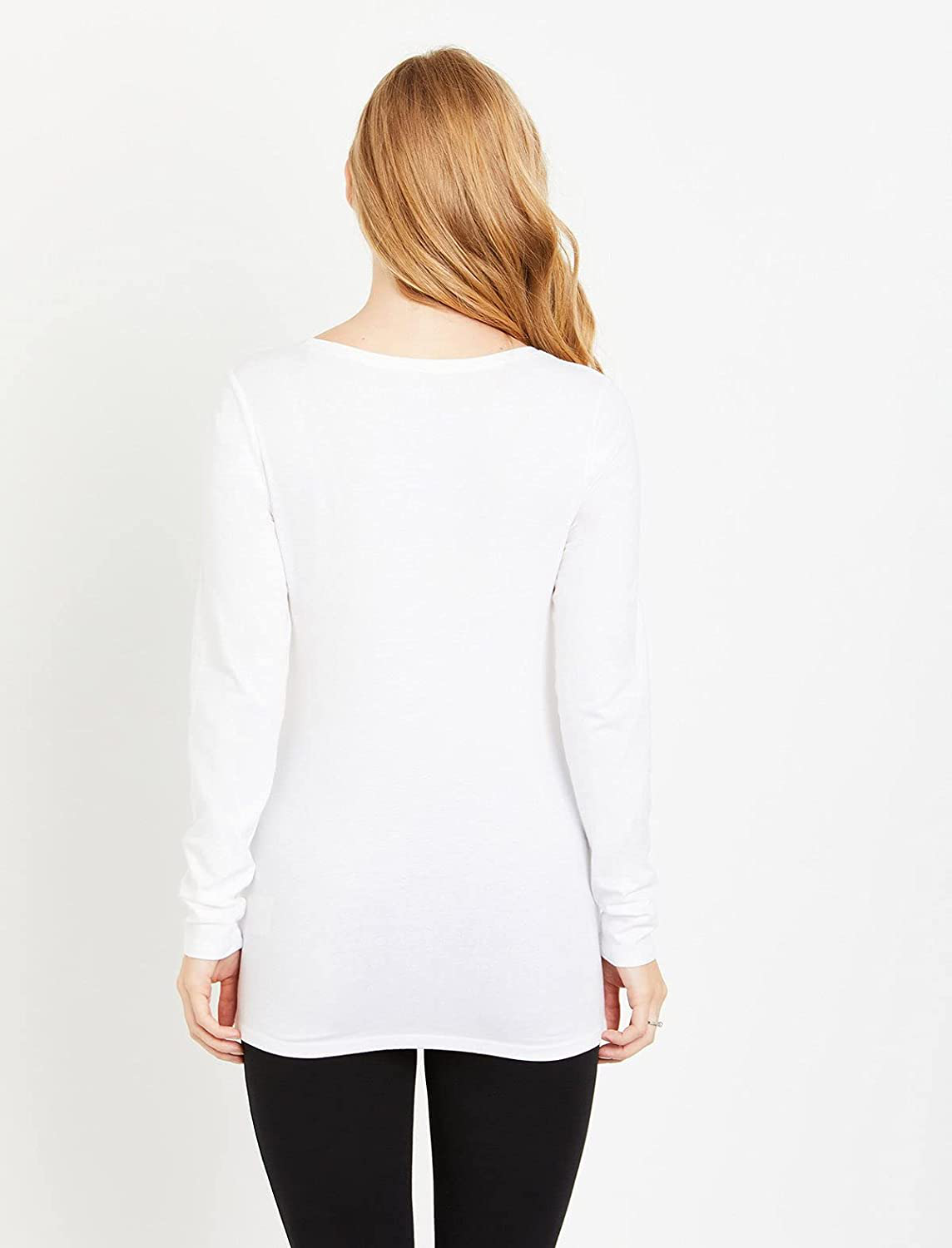 Motherhood Maternity Women'S Bumpstart 2 Pack Long Sleeve Tee Shirts Apparel & Accessories > Clothing > Activewear Kylie Max   