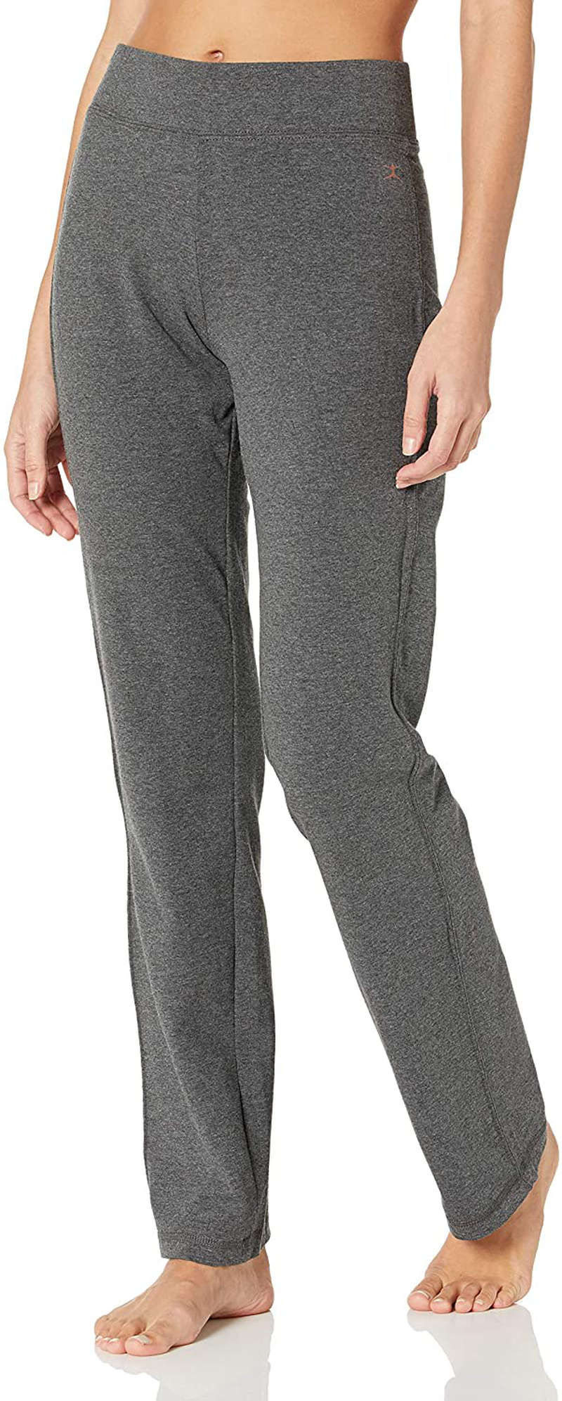 Danskin Women's Sleek-Fit Yoga Pant Apparel & Accessories > Clothing > Activewear Danskin Charcoal 1X 
