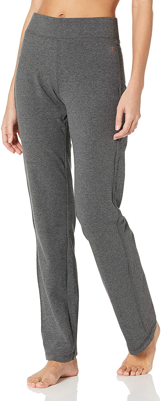Danskin Women's Sleek-Fit Yoga Pant Apparel & Accessories > Clothing > Activewear Danskin Charcoal 1X 