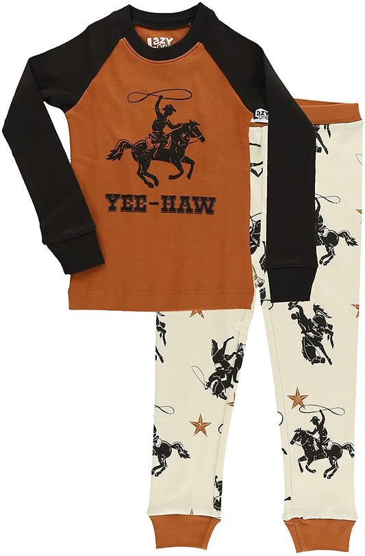 Lazy One Warm Long-Sleeve PJ Sets for Girls and Boys, Funny Kids' Pajama Sets, Cozy, Comfy Apparel & Accessories > Clothing > Sleepwear & Loungewear > Pajamas Kylie Max   