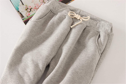 Hesayep Women'S Warm Sherpa Lined Sweatpants Drawstring Athletic Jogger Fleece Pants with Pockets Apparel & Accessories > Clothing > Activewear Kylie Max   