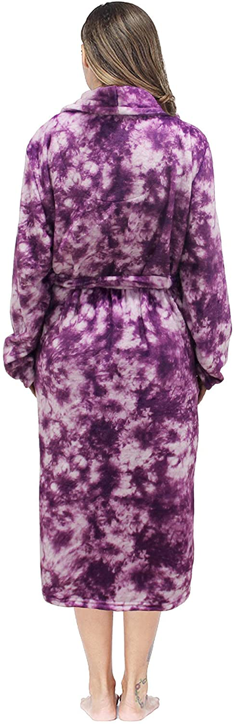 RONGTAI Womens Bathrobe Ladies Fleece Plush Warm Long Robes Apparel & Accessories > Clothing > Sleepwear & Loungewear > Robes Kylie Max   