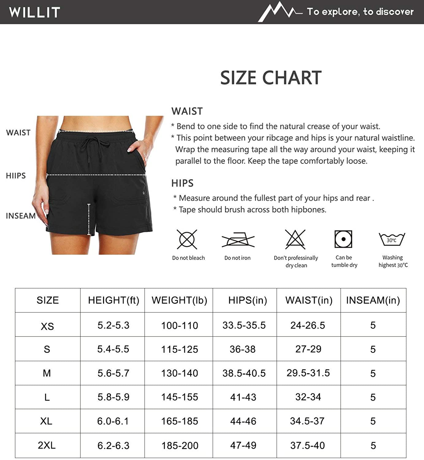 Willit Women'S 5" Hiking Shorts Golf Athletic Outdoor Shorts Quick Dry Workout Summer Water Shorts with Pockets Apparel & Accessories > Clothing > Shorts Kylie Max   