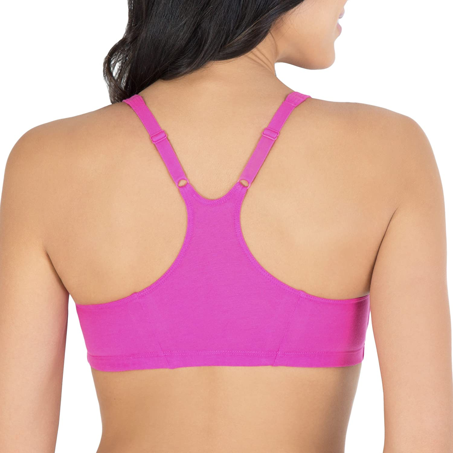 Fruit of the Loom Women'S Adjustable Shirred Front Racerback Sports Bra Apparel & Accessories > Clothing > Underwear & Socks > Bras Kylie Max   