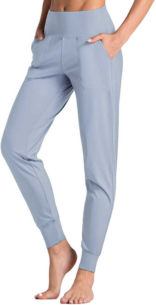 Wjustforu Women'S High Waist Joggers Sweatpants Lightweight & Comfortable Yoga Pants with Pockets Apparel & Accessories > Clothing > Activewear Kylie Max   