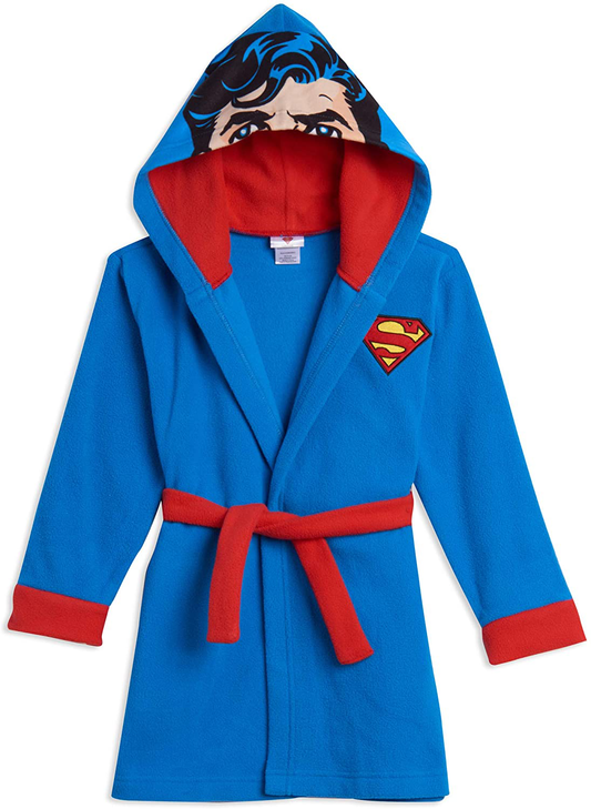 DC Comics Fleece Hooded Long Sleeve Pajama Sleep Robe Apparel & Accessories > Clothing > Sleepwear & Loungewear > Robes Kylie Max   