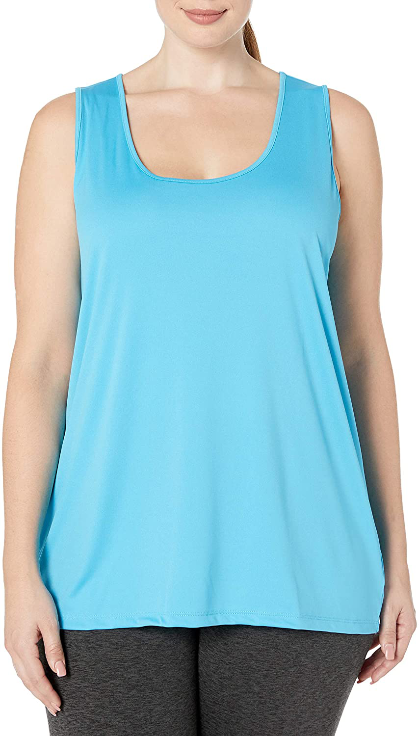 JUST MY SIZE Women'S plus Size Cooldri Performance Scoopneck Tank Top Apparel & Accessories > Clothing > Activewear Kylie Max   