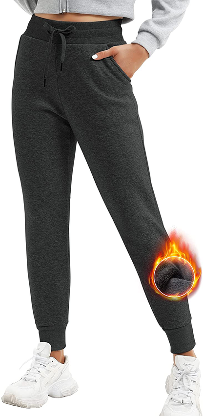 Ewedoos Fleece Sweatpants for Women with Pockets - Fleece Lined Joggers for Women Winter Pants Womens Sweatpants with Pockets Apparel & Accessories > Clothing > Activewear Kylie Max   