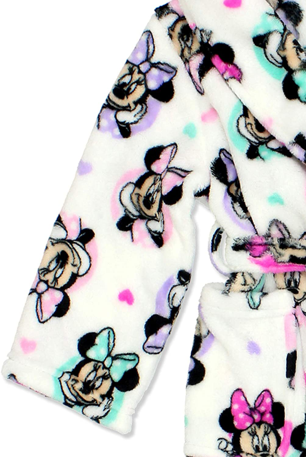 Minnie Mouse Girl'S Plush Fleece Bathrobe Robe Apparel & Accessories > Clothing > Sleepwear & Loungewear > Robes Kylie Max   