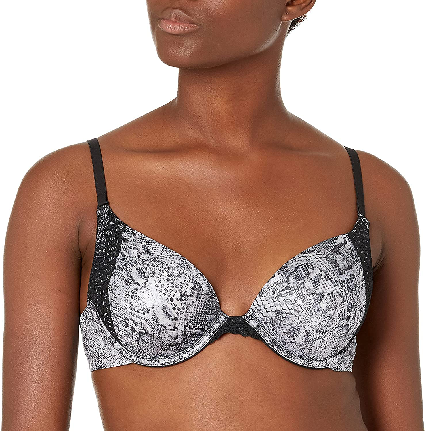 Maidenform Women's Natural Boost Demi Bra 09428 Apparel & Accessories > Clothing > Underwear & Socks > Bras Maidenform Snake Skin Print/White 36A 