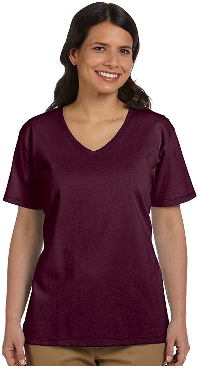 Hanes Women'S Relaxed Fit Comfortsoft V-Neck T-Shirt Apparel & Accessories > Clothing > Activewear Kylie Max   