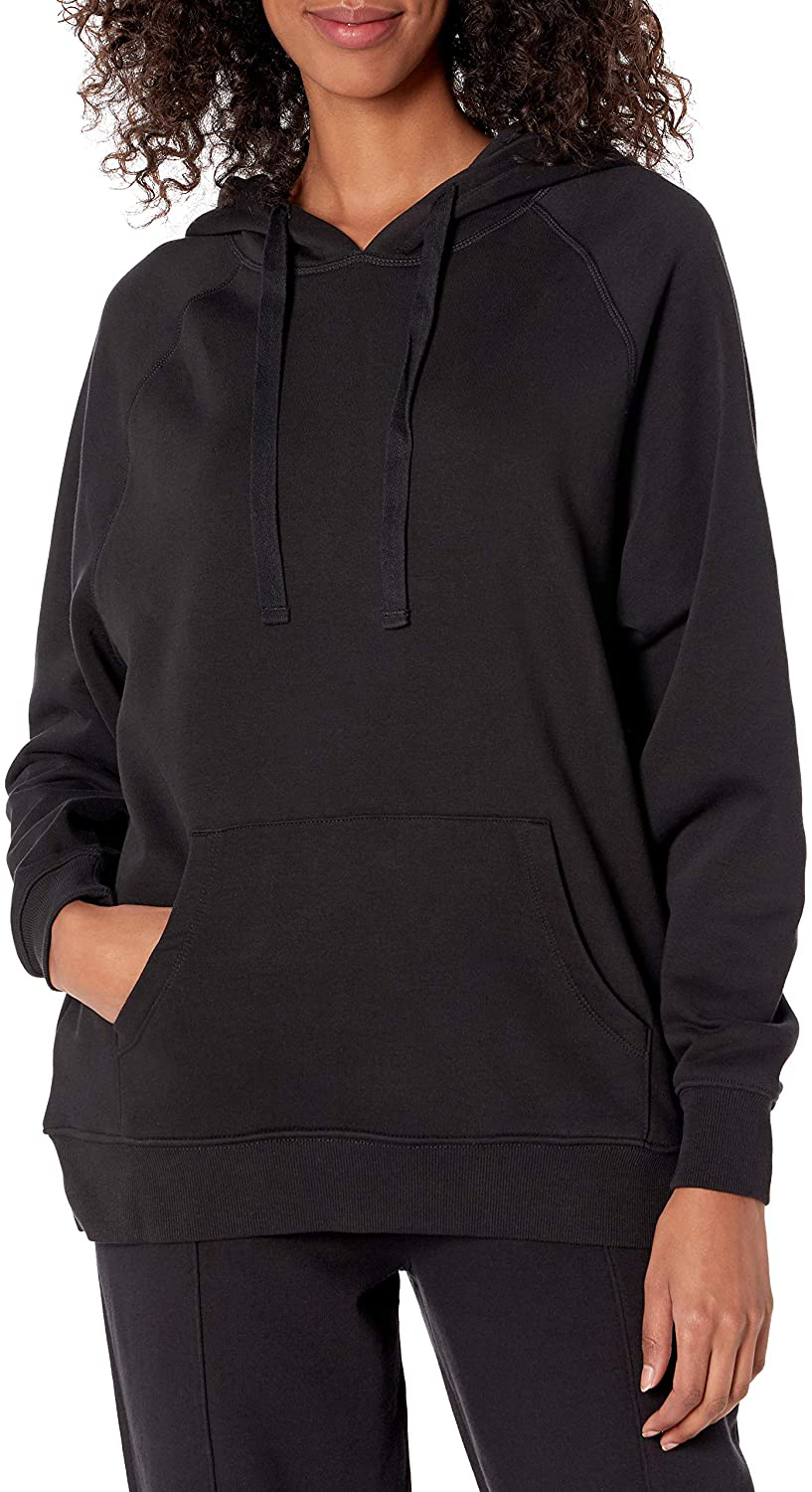 The Drop Women'S Renee Street-Fleece Coverstitched Utility Hoodie Apparel & Accessories > Clothing > Activewear Kylie Max   