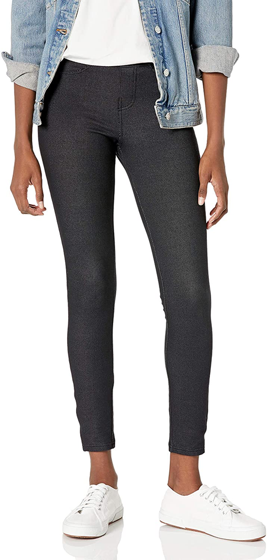 No Nonsense Women'S Stretch Denim Legging Apparel & Accessories > Clothing > Underwear & Socks > Shapewear No Nonsense Black Medium 