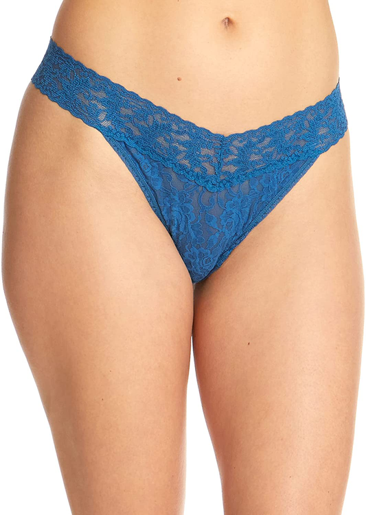 hanky panky, Signature Lace Original Rise Thong, One Size (4-14) Apparel & Accessories > Clothing > Underwear & Socks > Underwear hanky panky Beguilng B One Size 