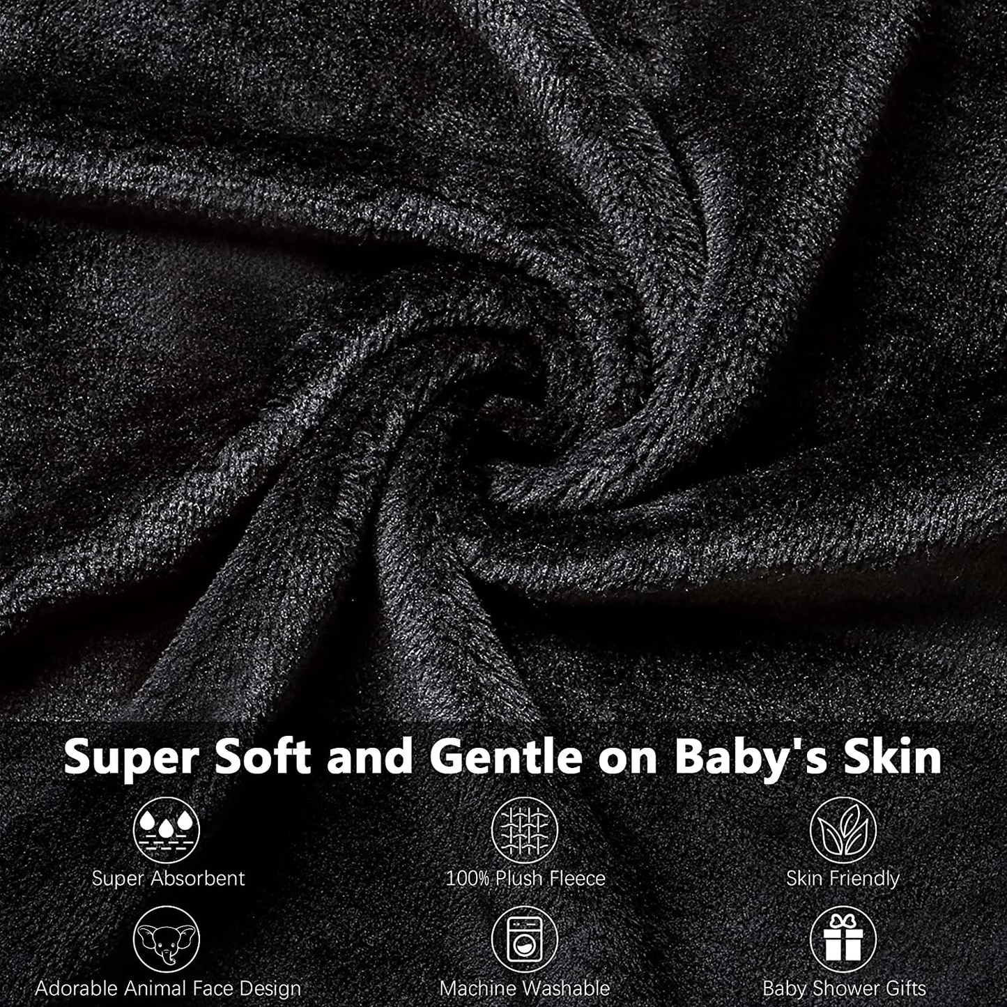 Pro Goleem Unisex Baby-Robe Soft Plush Hooded Bathrobe for Newborn Baby Gifts, One Size, 0-9 Months Apparel & Accessories > Clothing > Sleepwear & Loungewear > Robes Kylie Max   