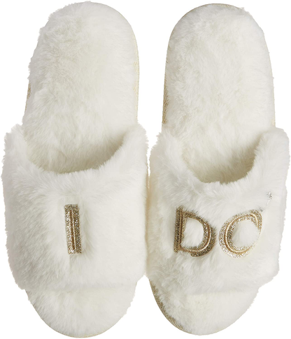 Dearfoams Women's Bridal I Do & I Do Crew Giftable Slide Slipper Arts & Entertainment > Party & Celebration > Gift Giving Dearfoams   