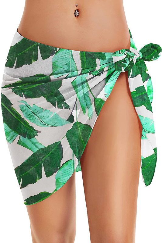 Swimsuit Coverups for Women Sarong Beach Bikini Wrap Sheer Short Skirt Chiffon Scarf for Swimwear Apparel & Accessories > Clothing > Swimwear Kylie Max   