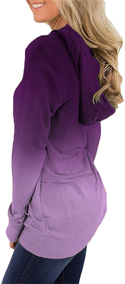 Onlypuff Womens Hoodie Sweatshirts Casual Tunic Tops Long Sleeve Hoody with Kangaroo Pockets Apparel & Accessories > Clothing > Activewear Kylie Max   