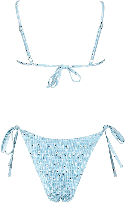 MOSHENGQI Women Sexy Brazilian Bikini 2 Piece Spaghetti Strap Top Thong Swimsuit Bathing Suit Apparel & Accessories > Clothing > Swimwear MOSHENGQI   