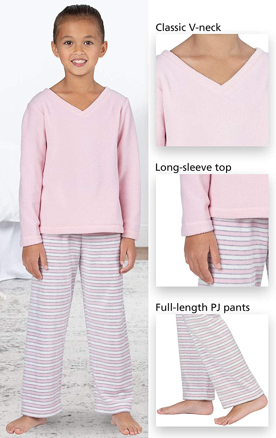 Pajamagram Big Girls Pajamas Cozy - Snuggle Fleece Pajamas Girls Apparel & Accessories > Clothing > Sleepwear & Loungewear > Pajamas Kylie Max   