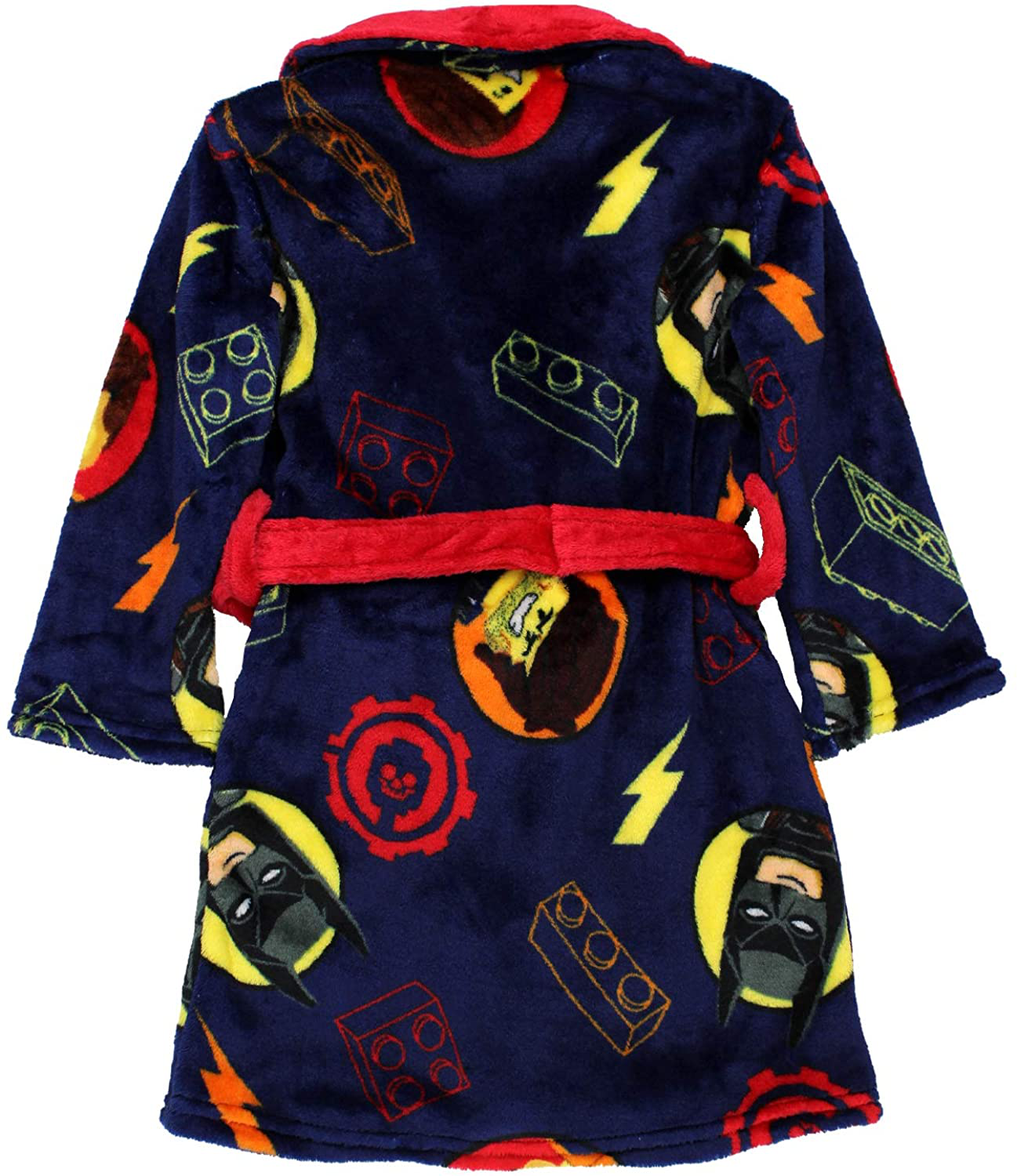 Lego Movie 2 the Second Part Boys Fleece Bathrobe Robe Apparel & Accessories > Clothing > Sleepwear & Loungewear > Robes Kylie Max   