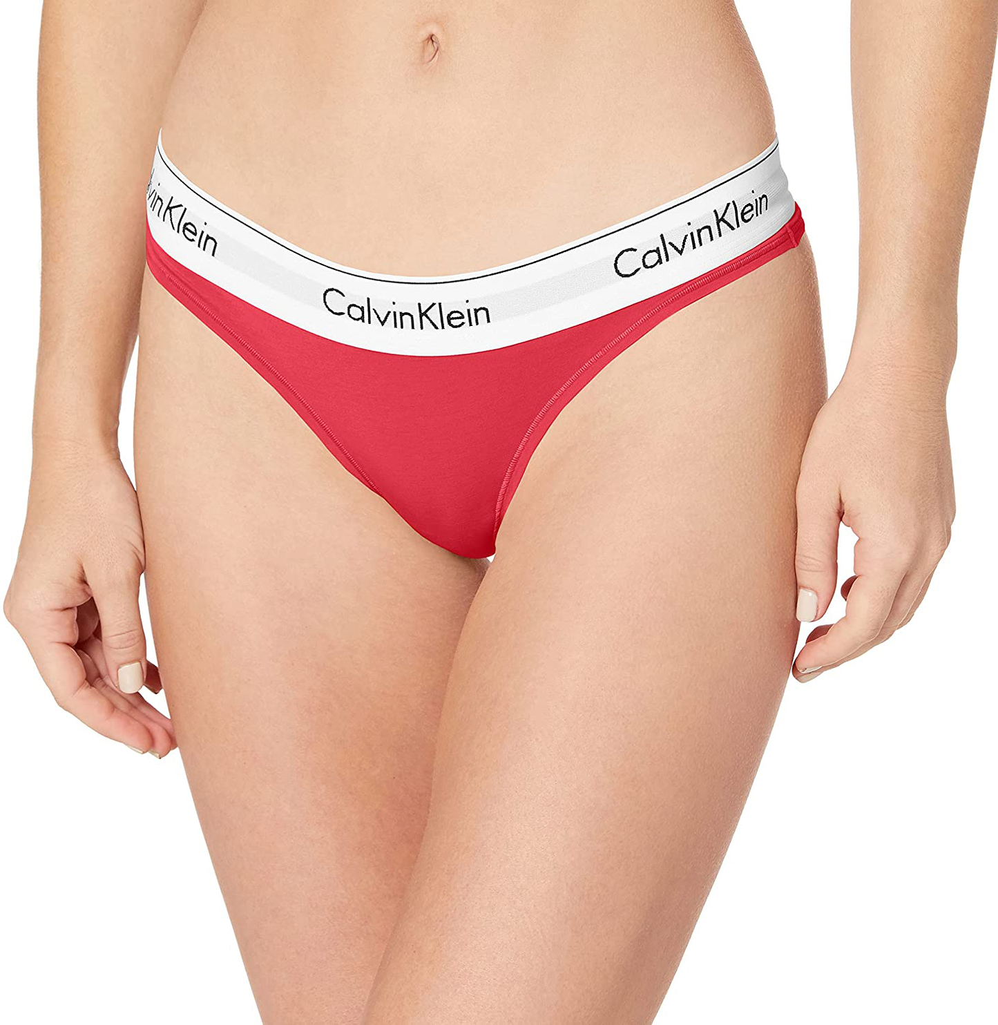 Calvin Klein Women's Modern Cotton Thong Panty Apparel & Accessories > Clothing > Underwear & Socks > Underwear Calvin Klein Strawberry Small 