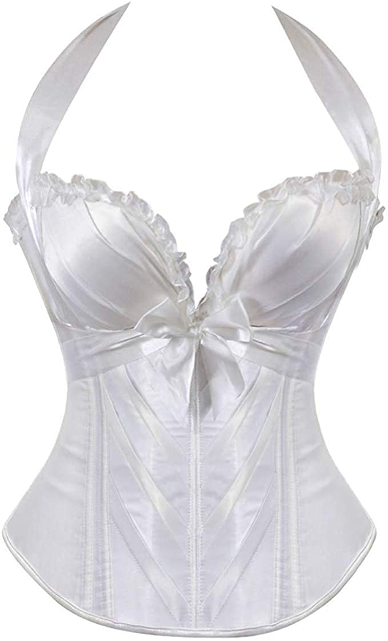 Blidece Women'S Sexy Boned Lace up Push up Shapewear Top Overbust Corset Bustier Apparel & Accessories > Clothing > Underwear & Socks > Lingerie Blidece   