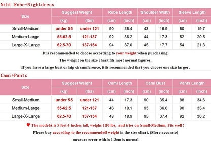 SAPJON Women Cotton Pajamas Sets Sexy Lace V-Neck 3 Pieces Sleepwear Robes Cami Pants Nightwear with Chest Pads Apparel & Accessories > Clothing > Sleepwear & Loungewear Kylie Max   