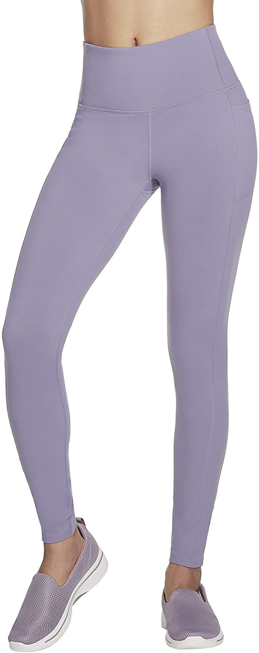 Skechers Women's Gowalk High Waisted Legging Apparel & Accessories > Clothing > Activewear Skechers Gray Purple X-Large 