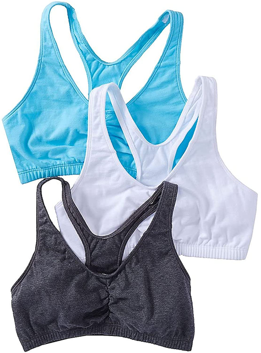 Fruit of the Loom Women'S Shirred Front Racerback Bra Apparel & Accessories > Clothing > Underwear & Socks > Bras Kylie Max   