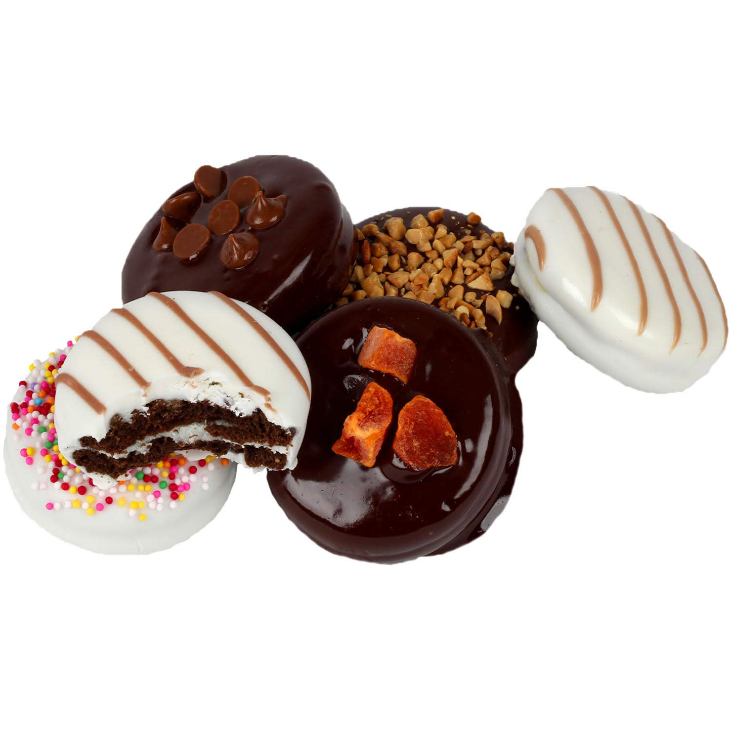 Hazel & Creme Birthday Food Gift Baskets - Happy Birthday Cookies - Chocolate Covered Cookies - Gourmet Food Gifts (Extra Large Gift Box) Arts & Entertainment > Party & Celebration > Gift Giving Hazel & Creme   