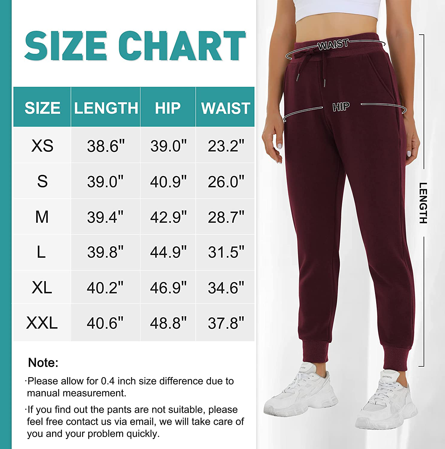 Heathyoga Fleece Lined Joggers for Women Thermal Sweatpants for Women Joggers with Pockets Workout Pants Running Pants Apparel & Accessories > Clothing > Activewear Kylie Max   