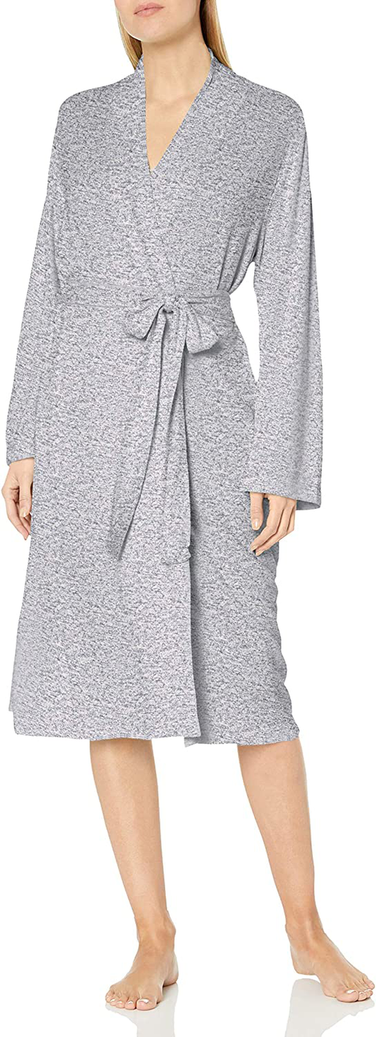 N Natori Women'S Soho Brush Robe Apparel & Accessories > Clothing > Sleepwear & Loungewear > Robes N Natori Heather Night Blue X-Large 