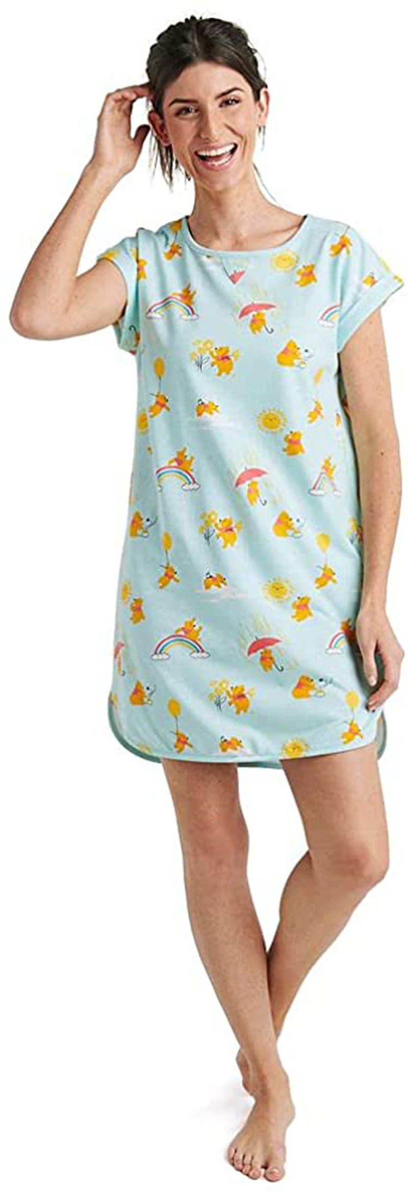 Disney Winnie the Pooh Nightshirt for Women Apparel & Accessories > Clothing > Sleepwear & Loungewear > Nightgowns Kylie Max   