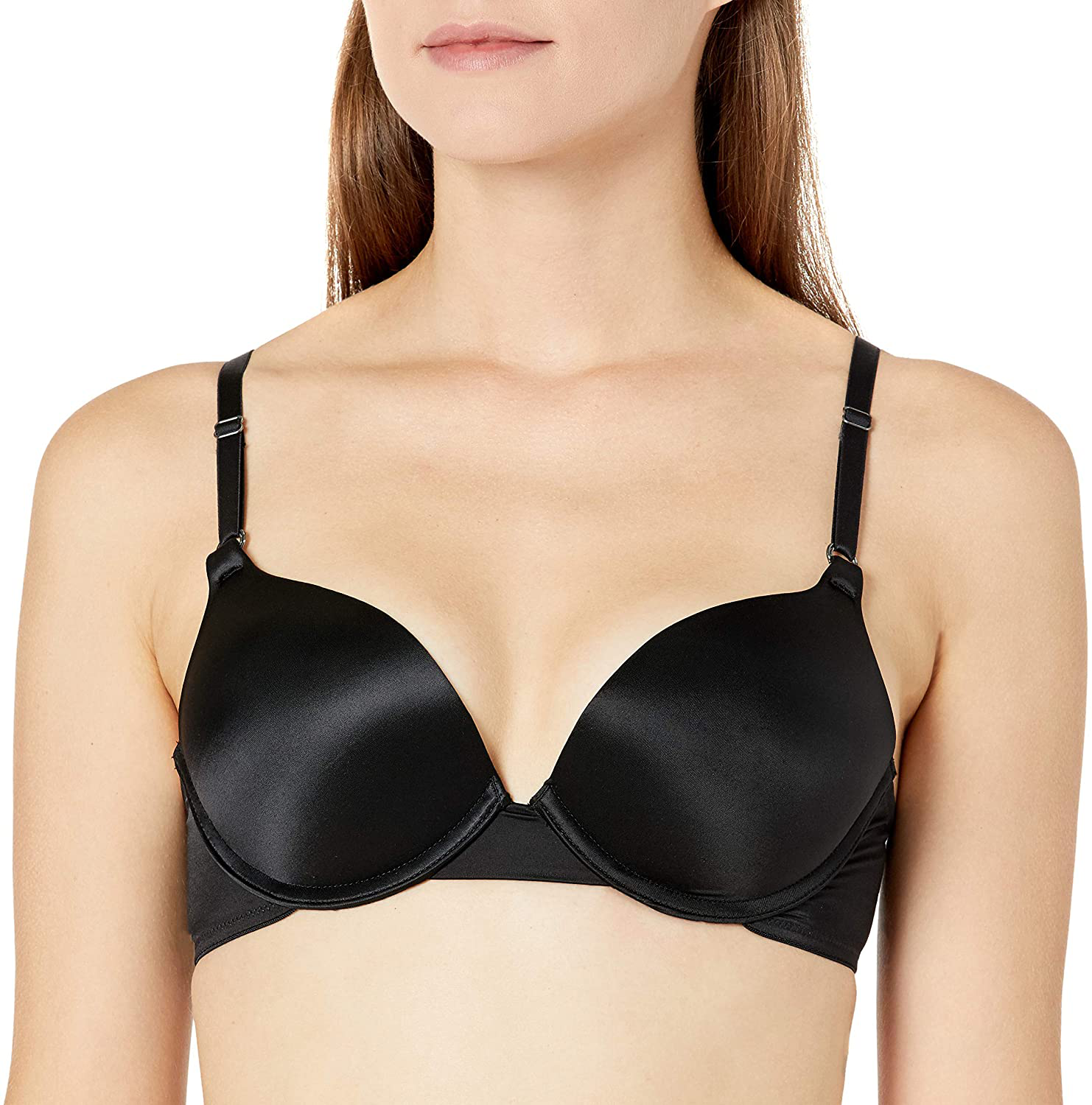 Smart & Sexy Women's Perfect Push-Up Bra Apparel & Accessories > Clothing > Underwear & Socks > Bras Smart & Sexy Black Hue (Satin) Standard 40C