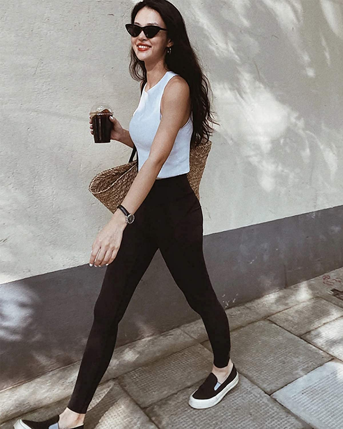 Women's Buttery Soft Leggings No See-Through High Waist Tummy Control Yoga Pants 3 Pack Spandex Workout Running Tights Apparel & Accessories > Clothing > Activewear Hi Clasmix   