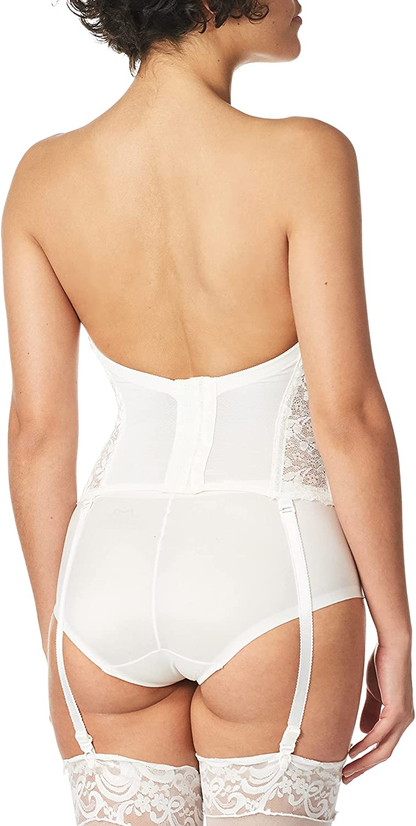 CARNIVAL Womens Low Plunge Backless Lace Corset Bra Apparel & Accessories > Clothing > Underwear & Socks > Lingerie Carnival   
