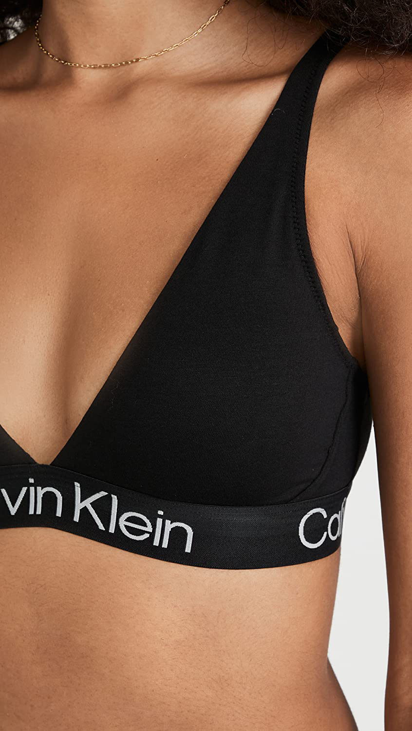 Calvin Klein Women'S Structure Cotton Lightly Lined Triangle Bra Apparel & Accessories > Clothing > Underwear & Socks > Bras Kylie Max   