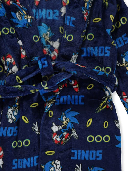 Komar Kids Boy'S Sonic Robe (Little Kids/Big Kids) Apparel & Accessories > Clothing > Sleepwear & Loungewear > Robes Kylie Max   