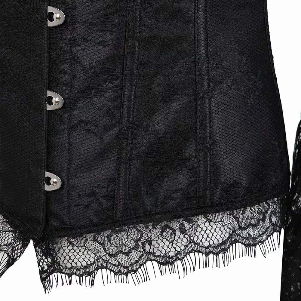 Corsets for Women Overbust Bustier Top Gothic Punk Sexy Shoulder Straps plus Size Apparel & Accessories > Clothing > Underwear & Socks > Lingerie SHYMMUO   