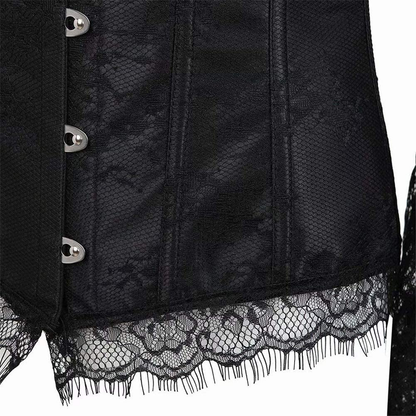 Corsets for Women Overbust Bustier Top Gothic Punk Sexy Shoulder Straps plus Size Apparel & Accessories > Clothing > Underwear & Socks > Lingerie SHYMMUO   