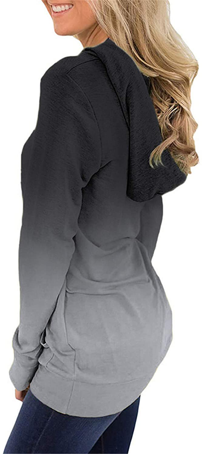 Onlypuff Womens Hoodie Sweatshirts Casual Tunic Tops Long Sleeve Hoody with Kangaroo Pockets Apparel & Accessories > Clothing > Activewear Kylie Max   