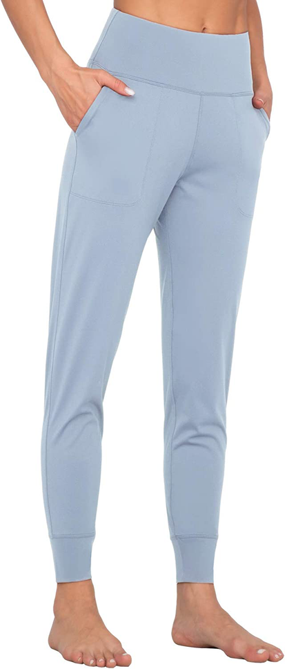 Wjustforu Women'S High Waist Joggers Sweatpants Lightweight & Comfortable Yoga Pants with Pockets Apparel & Accessories > Clothing > Activewear Kylie Max   
