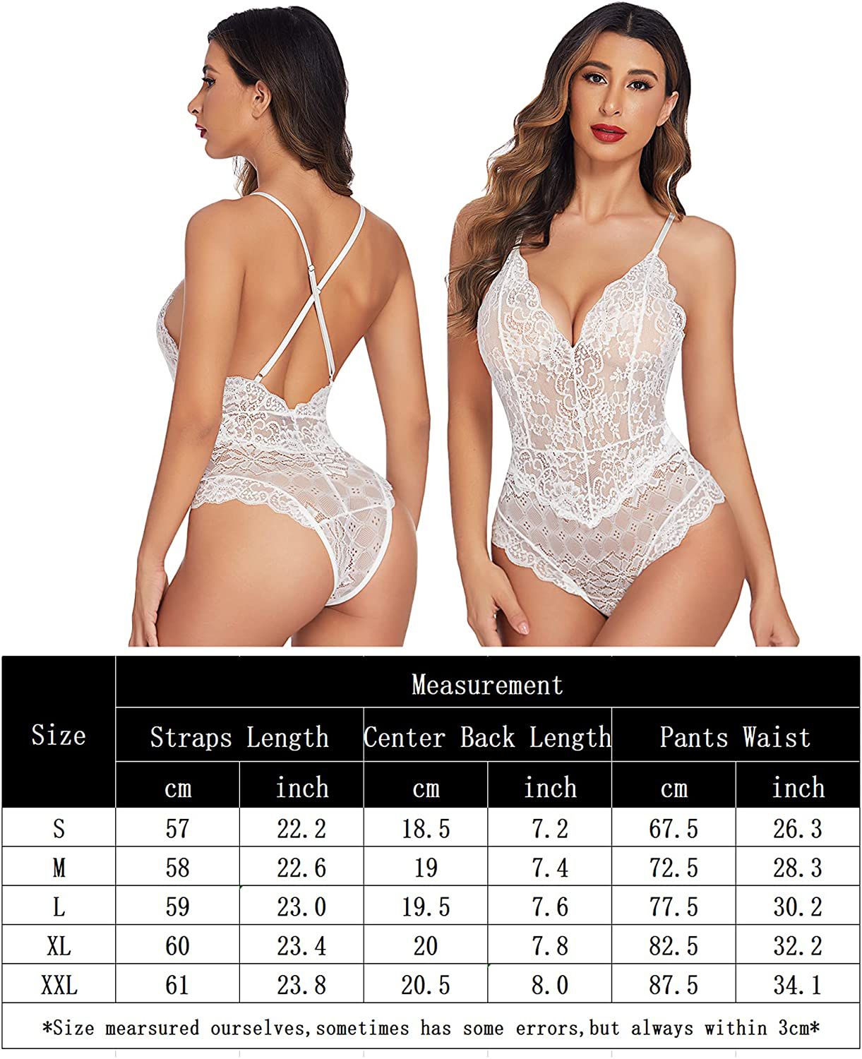 Avidlove Women Teddy Lingerie One Piece Babydoll Mini Bodysuit Apparel & Accessories > Clothing > Underwear & Socks > Lingerie Avidlove   