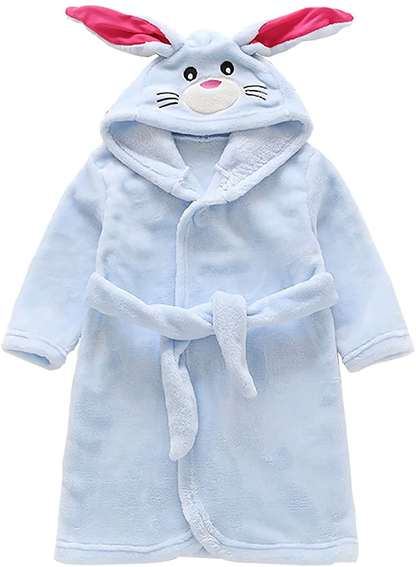 Toddler Baby Boys Girls Cartoon Bathrobe Flannel Robe Winter Night-Robe Apparel & Accessories > Clothing > Sleepwear & Loungewear > Robes Kylie Max   
