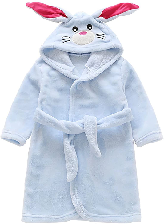 Toddler Baby Boys Girls Cartoon Bathrobe Flannel Robe Winter Night-Robe Apparel & Accessories > Clothing > Sleepwear & Loungewear > Robes Kylie Max   